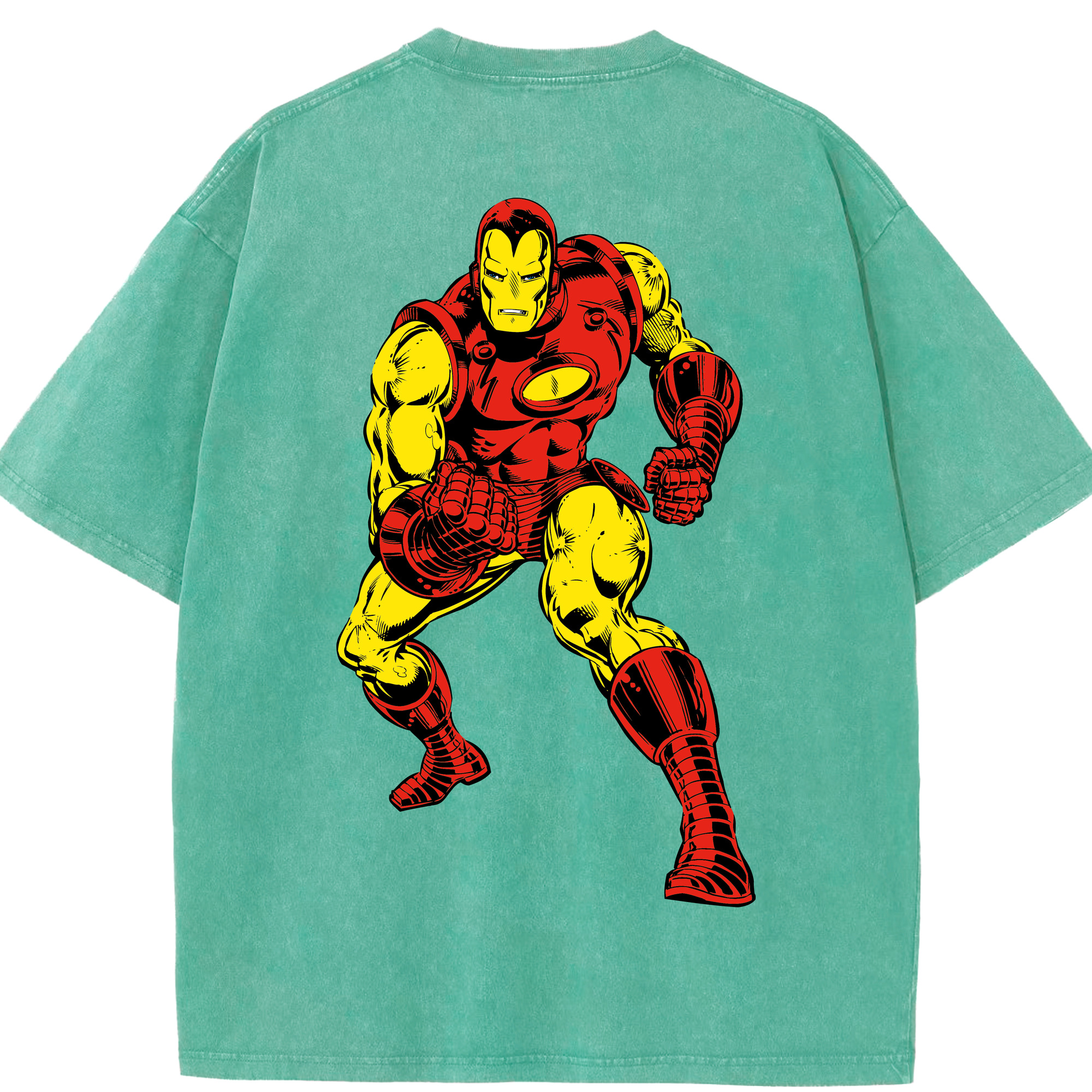 （画像用） アベンジャーズ The Avengers 綿100% ヴィンテージ風 半袖Tシャツ（背面プリント）